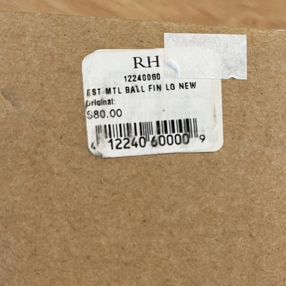 Restoration Hardware Black Metallic Finials